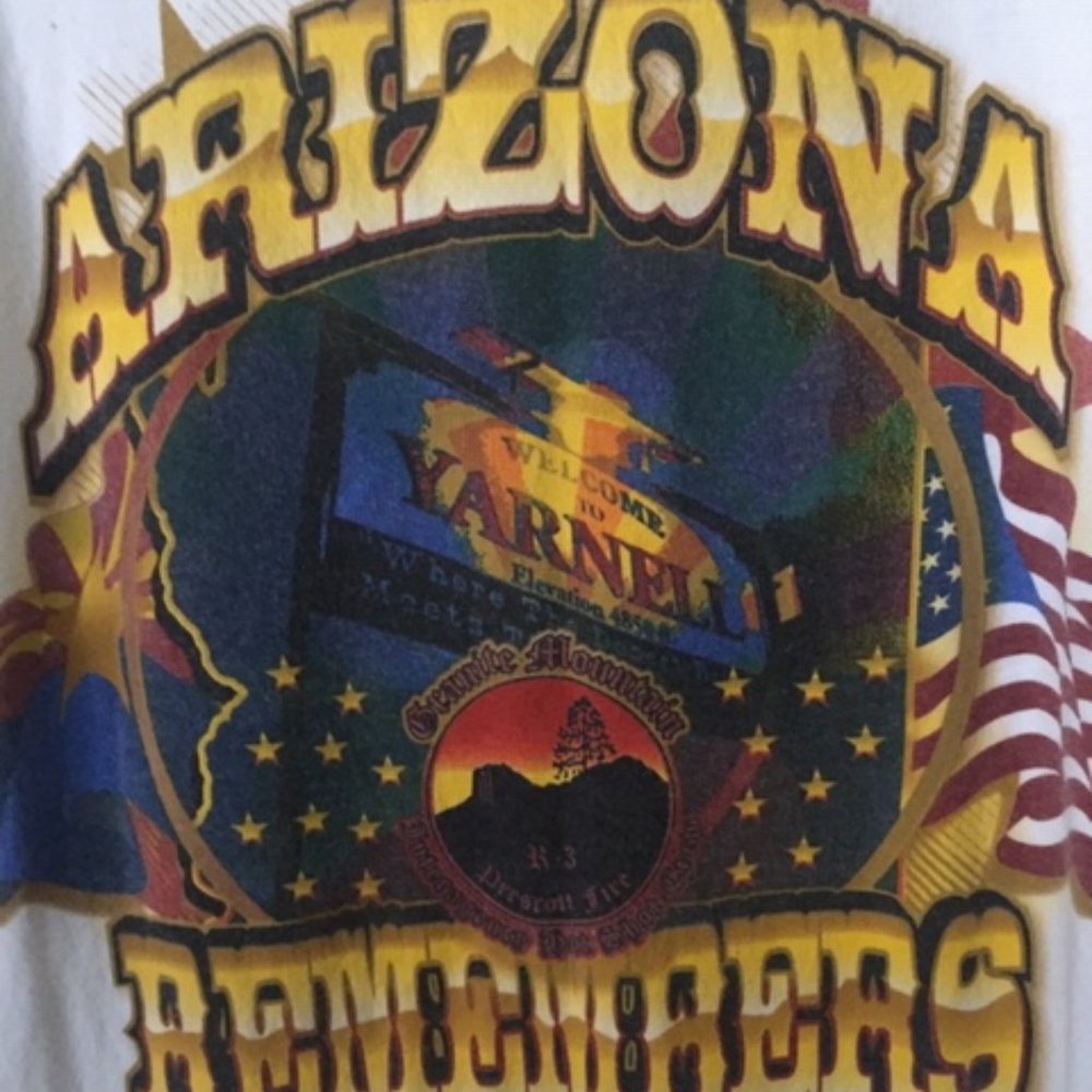 Yarnell Fire Memorial Tshirt 6-30-2012 Mens XXL